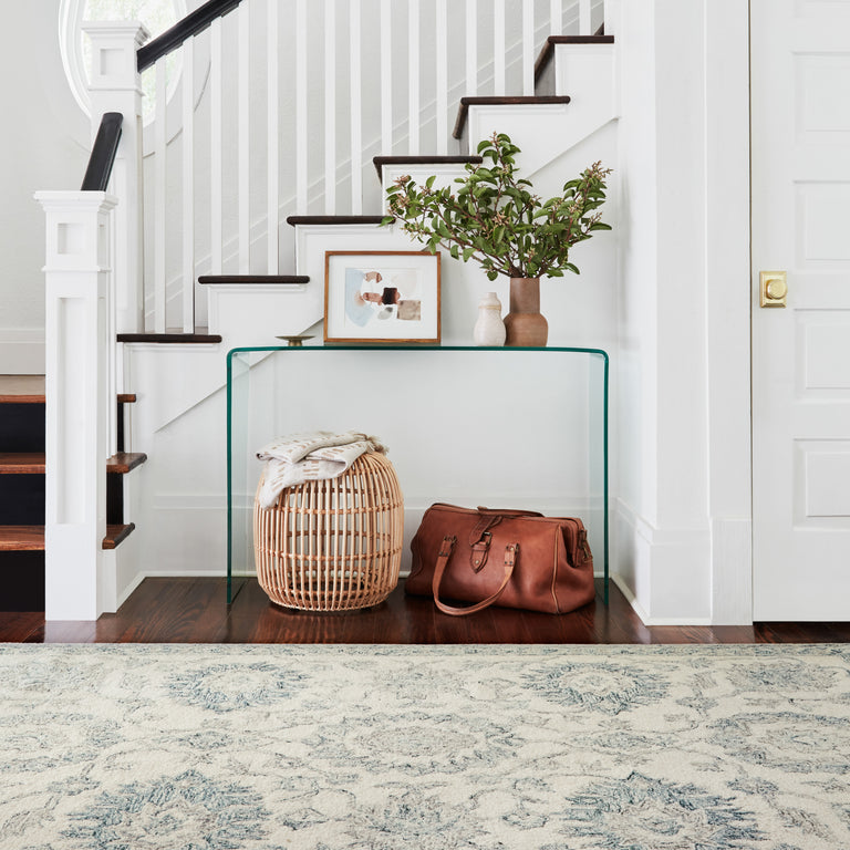 Loloi Rugs Norabel Collection Rug in Ivory, Blue - 9'3" x 13'