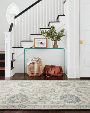 Loloi Rugs Norabel Collection Rug in Ivory, Blue - 9'3" x 13'