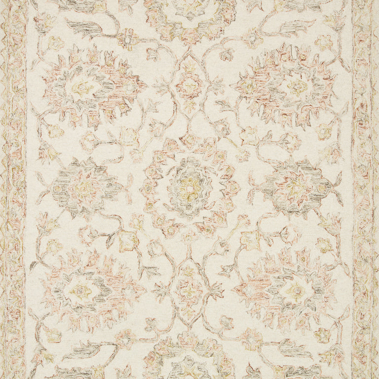 Loloi Rugs Norabel Collection Rug in Ivory, Blush - 9'3" x 13'