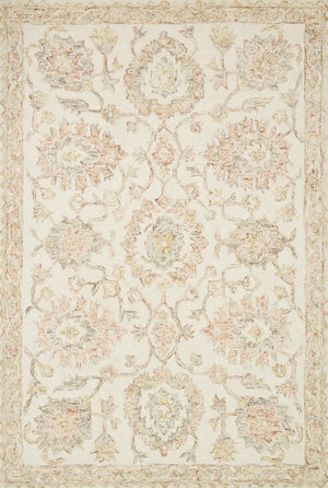 Loloi Rugs Norabel Collection Rug in Ivory, Blush - 9'3" x 13'