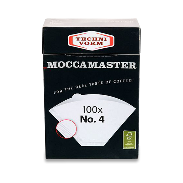 Moccamaster #4 Filters 1L & 1.25L Brewers Box with 100 filters