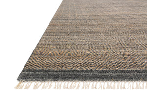 Loloi Rugs Omen Collection Rug in Ink - 5' x 7'6"