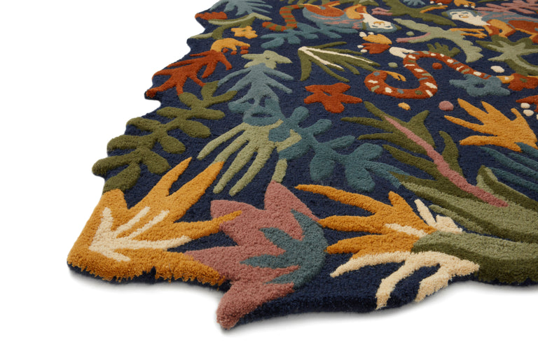 Loloi Rugs Optimism Collection Rug in Navy, Multi - 7'9" x 9'9"