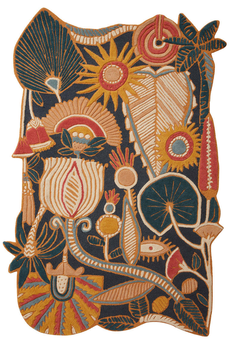 Loloi Rugs Optimism Collection Rug in Denim, Sunset - 7'9" x 9'9"