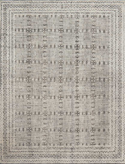 Loloi Rugs Origin Collection Rug in Grey, Ivory - 4'0" x 6'0"