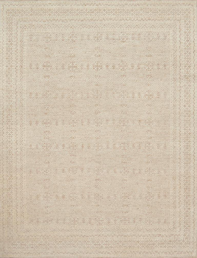 Loloi Rugs Origin Collection Rug in Oatmeal, Ivory - 6' x 9'