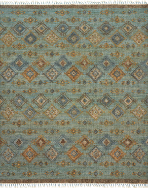 Loloi Rugs Owen Collection Rug in Sea, Blue - 9'3" x 13'
