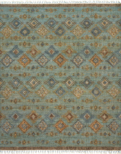 Loloi Rugs Owen Collection Rug in Sea, Blue - 5' x 7'6"