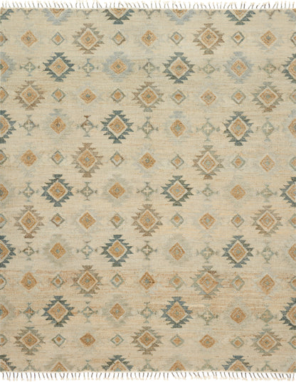 Loloi Rugs Owen Collection Rug in Pewter, Sand - 5' x 7'6"