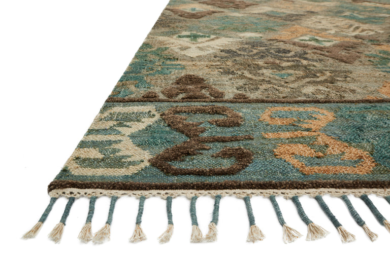 Loloi Rugs Owen Collection Rug in Fog, Graphite - 5' x 7'6"