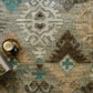 Loloi Rugs Owen Collection Rug in Fog, Graphite - 5' x 7'6"