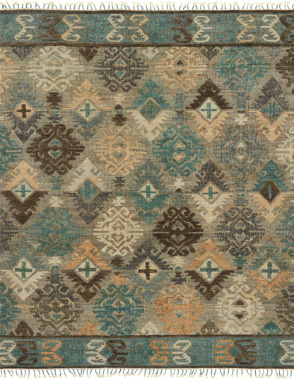 Loloi Rugs Owen Collection Rug in Fog, Graphite - 5' x 7'6"
