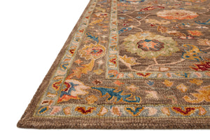 Loloi Rugs Padma Collection Rug in Charcoal, Multi - 7'9" x 9'9"