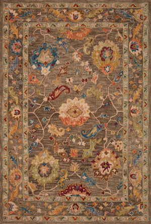 Loloi Rugs Padma Collection Rug in Charcoal, Multi - 7'9" x 9'9"