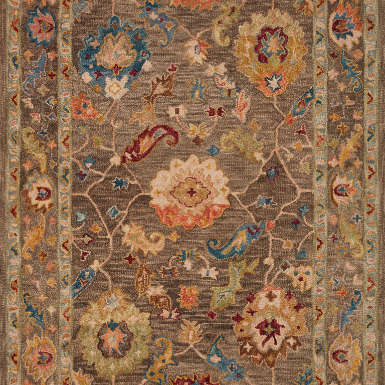 Loloi Rugs Padma Collection Rug in Charcoal, Multi - 8'6" x 12'