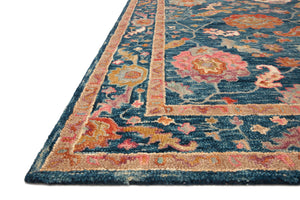 Loloi Rugs Padma Collection Rug in Marine, Multi - 8'6" x 12'