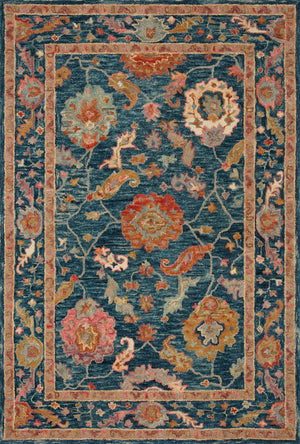 Loloi Rugs Padma Collection Rug in Marine, Multi - 8'6" x 12'