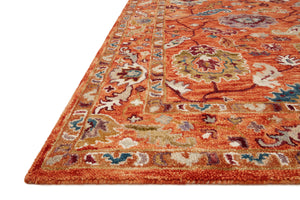 Loloi Rugs Padma Collection Rug in Orange, Multi - 7'9" x 9'9"