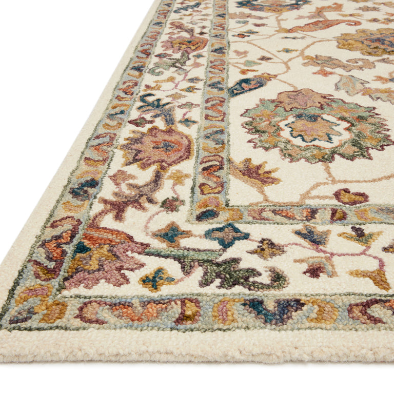 Loloi Rugs Padma Collection Rug in White, Multi - 8'6" x 12'