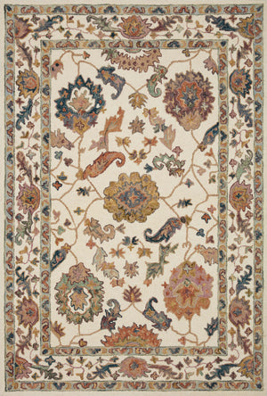 Loloi Rugs Padma Collection Rug in White, Multi - 7'9" x 9'9"