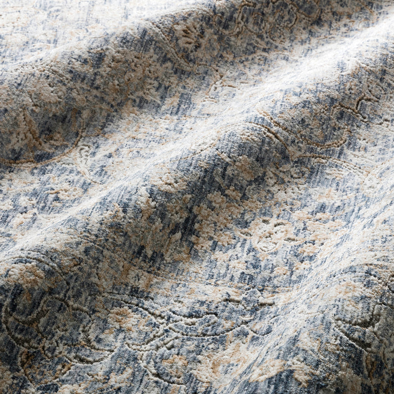 Loloi Rugs Pandora Collection Rug in Blue, Gold - 7'10" x 10', PANDPAN-01BBGO7AA0