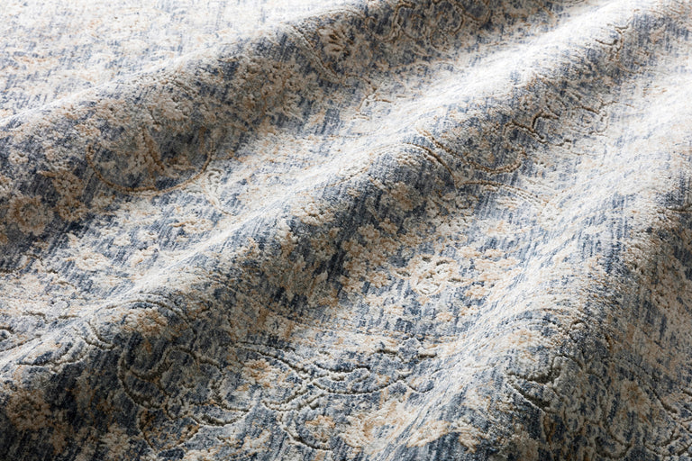 Loloi Rugs Pandora Collection Rug in Blue, Gold - 6'3" x 8'10", PANDPAN-01BBGO638A