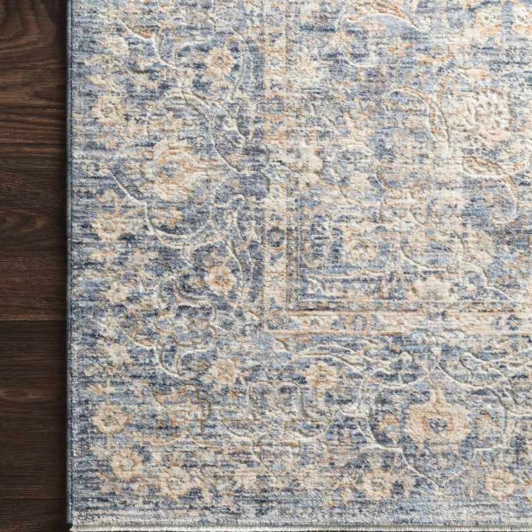 Loloi Rugs Pandora Collection Rug in Blue, Gold - 7'10" x 10', PANDPAN-01BBGO7AA0