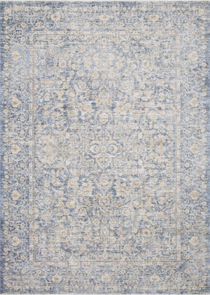 Loloi Rugs Pandora Collection Rug in Blue, Gold - 6'3" x 8'10", PANDPAN-01BBGO638A