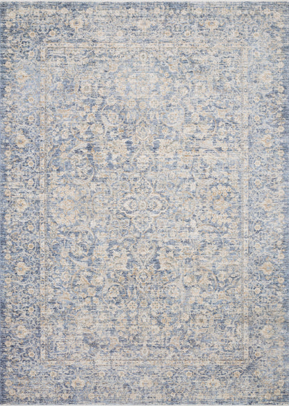 Loloi Rugs Pandora Collection Rug in Blue, Gold - 6'3" x 8'10", PANDPAN-01BBGO638A