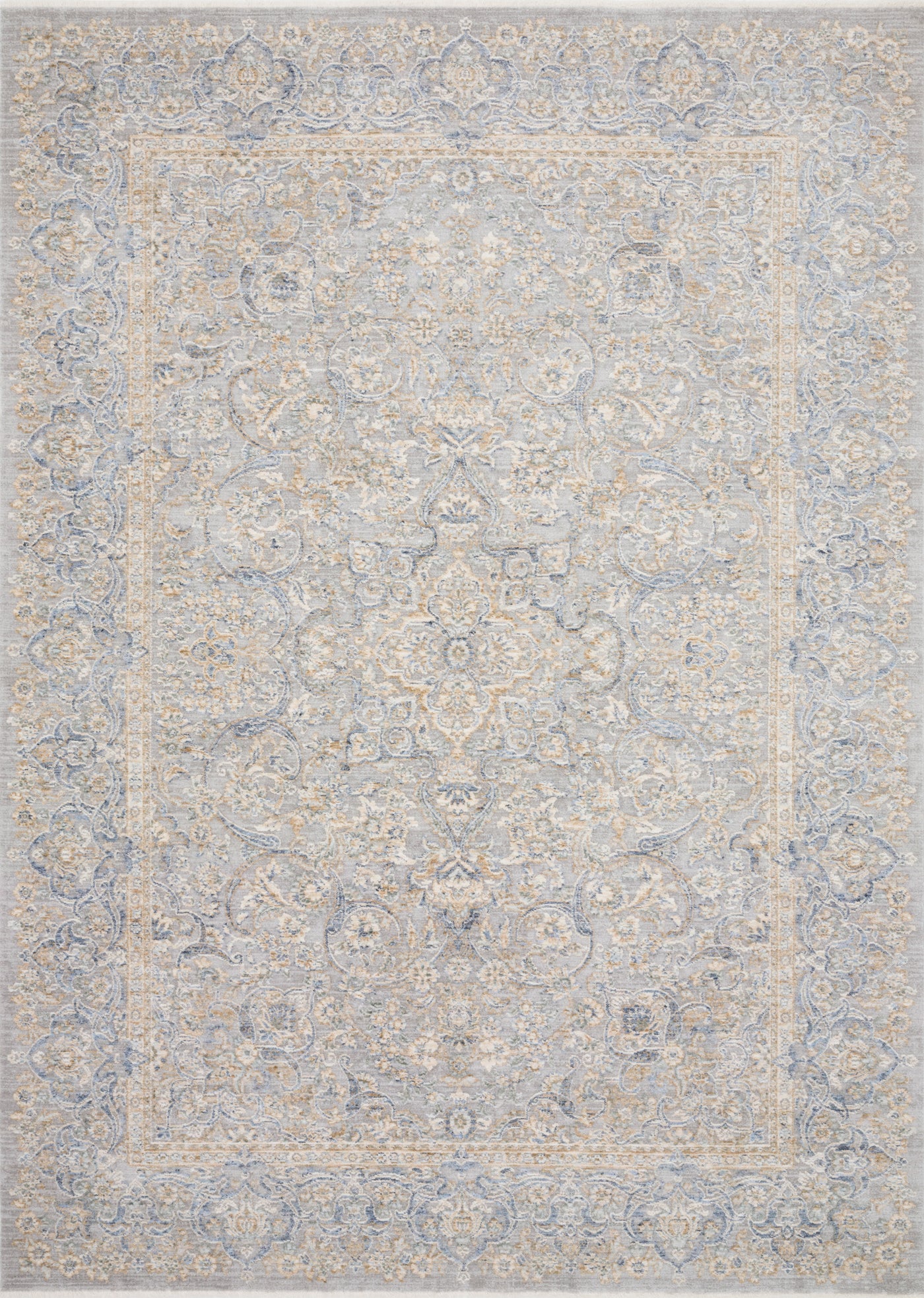 Loloi Rugs Pandora Collection Rug in Stone, Gold 11'6" x 15'6