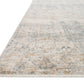 Loloi Rugs Pandora Collection Rug in Ivory, Mist - 7'10" x 7'10"