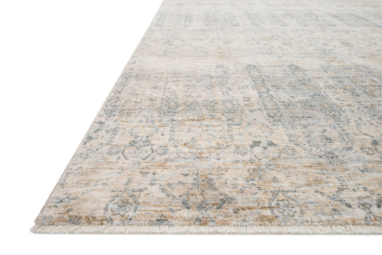 Loloi Rugs Pandora Collection Rug in Ivory, Mist - 7'10" x 7'10"