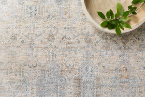Loloi Rugs Pandora Collection Rug in Ivory, Mist - 6'3" x 8'10"