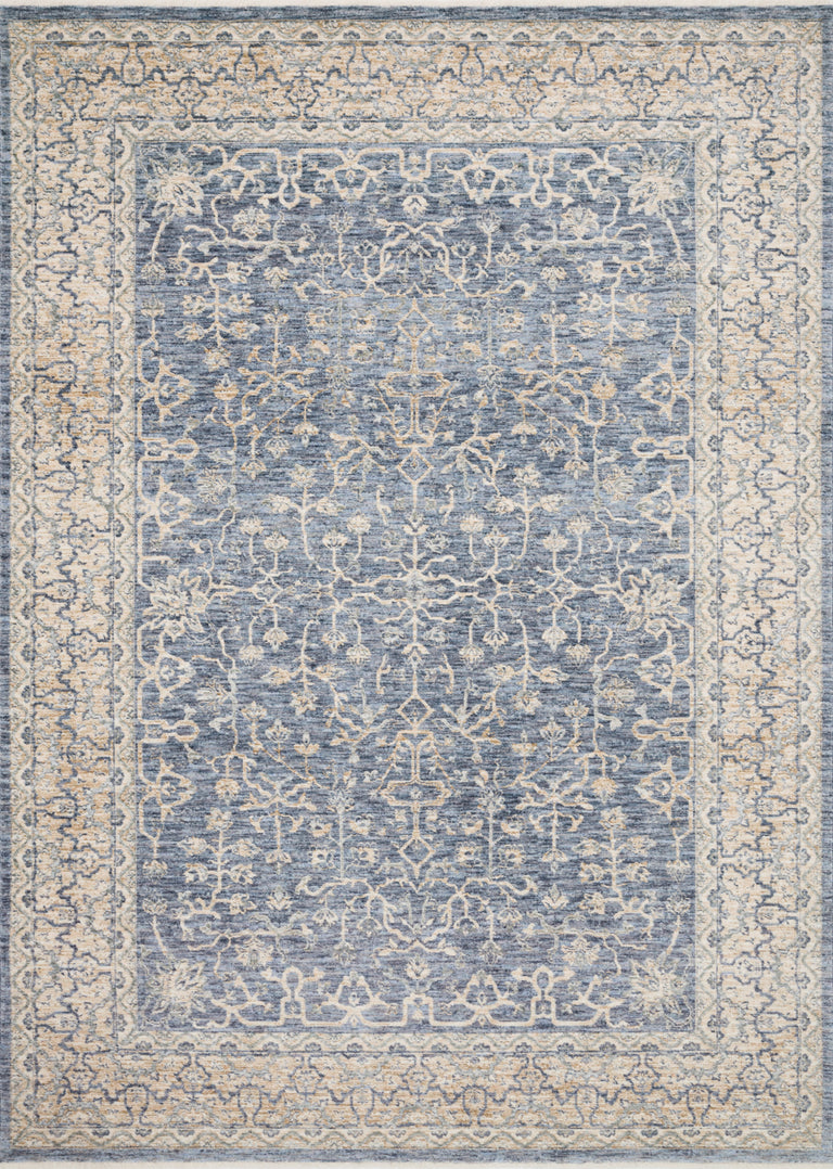 Loloi Rugs Pandora Collection Rug in Dark Blue, Ivory - 11'6" x 15'6"