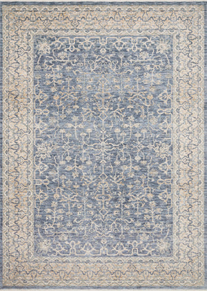Loloi Rugs Pandora Collection Rug in Dark Blue, Ivory - 6'3" x 8'10"