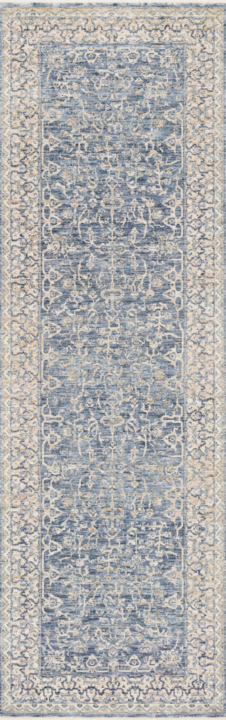 Loloi Rugs Pandora Collection Rug in Dark Blue, Ivory - 7'10" x 10'