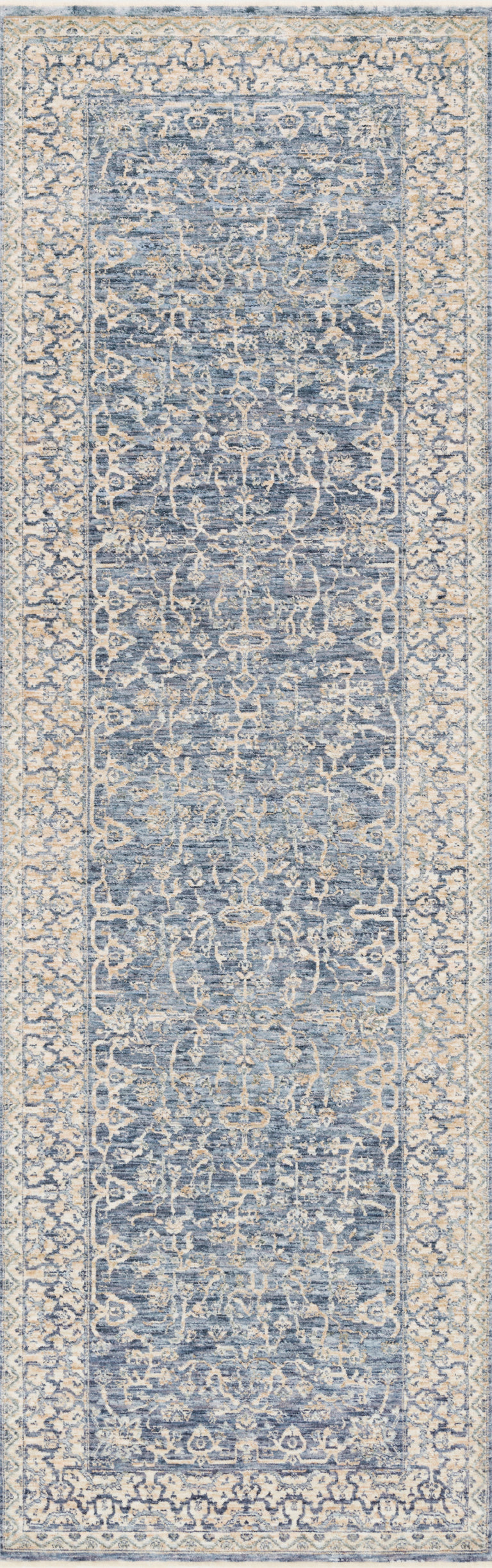 Loloi Rugs Pandora Collection Rug in Dark Blue, Ivory - 9'6" x 12'5"