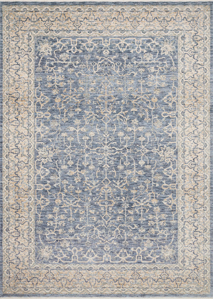 Loloi Rugs Pandora Collection Rug in Dark Blue, Ivory - 9'6" x 12'5"