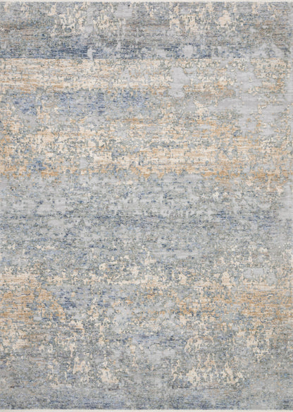 Loloi Rugs Pandora Collection Rug in Blue, Gold - 6'3" x 8'10", PANDPAN-05BBGO638A