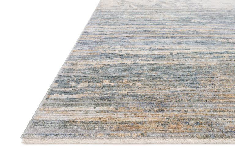 Loloi Rugs Pandora Collection Rug in Ivory, Blue - 7'10" x 10'