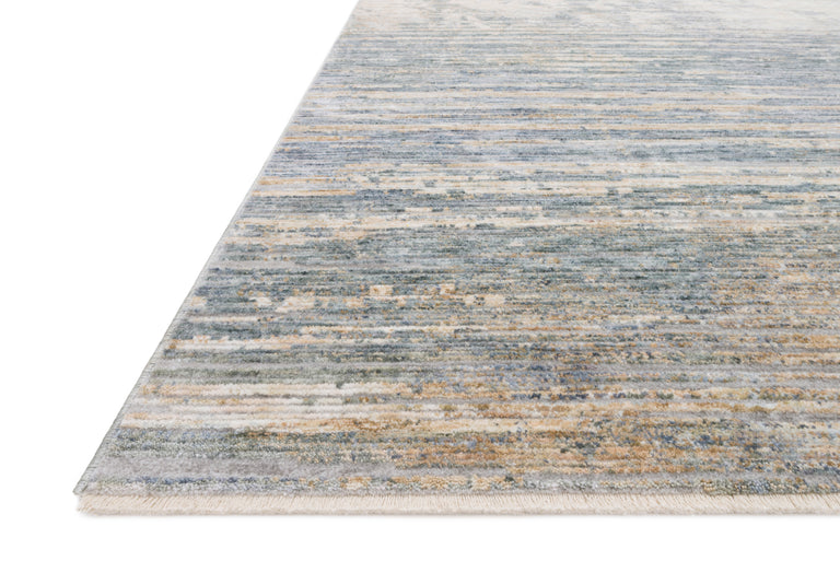 Loloi Rugs Pandora Collection Rug in Ivory, Blue - 7'10" x 7'10"