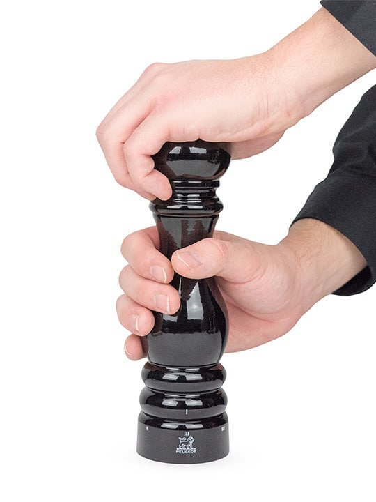 Peugeot Paris u'Select Pepper Mill in Wood Black Lacquered 22 cm - 9in