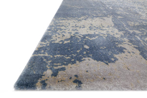 Loloi Rugs Patina Collection Rug in Denim, Grey - 9'6" x 13'