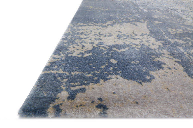 Loloi Rugs Patina Collection Rug in Denim, Grey - 9'6" x 13'