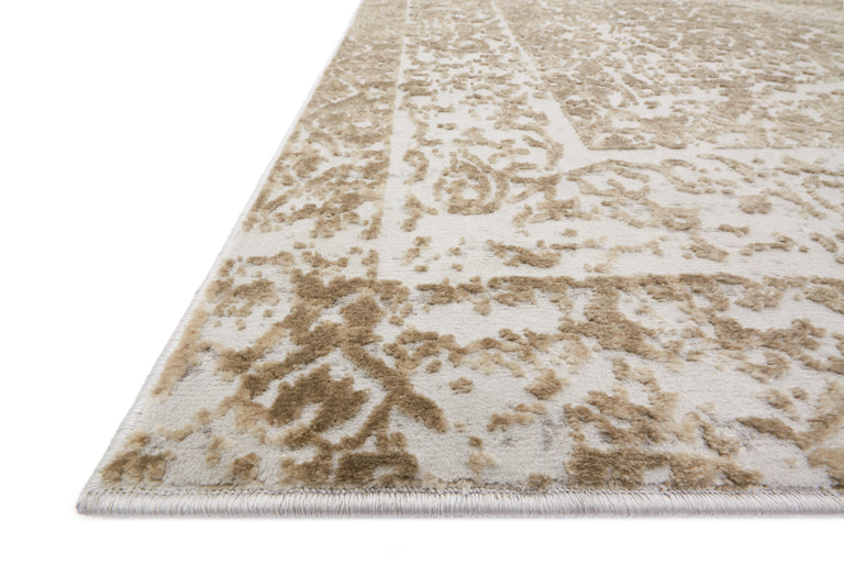 Loloi Rugs Patina Collection Rug in Champagne, Lt. Grey - 7'10" x 7'10"