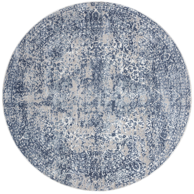 Loloi Rugs Patina Collection Rug in Blue, Stone - 9'6" x 13'