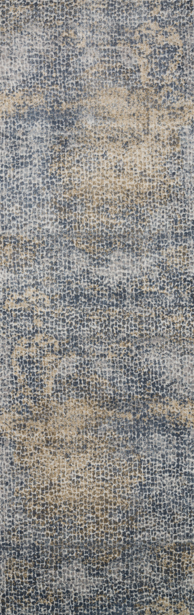 Loloi Rugs Patina Collection Rug in Ocean, Gold - 6'7" x 9'2"