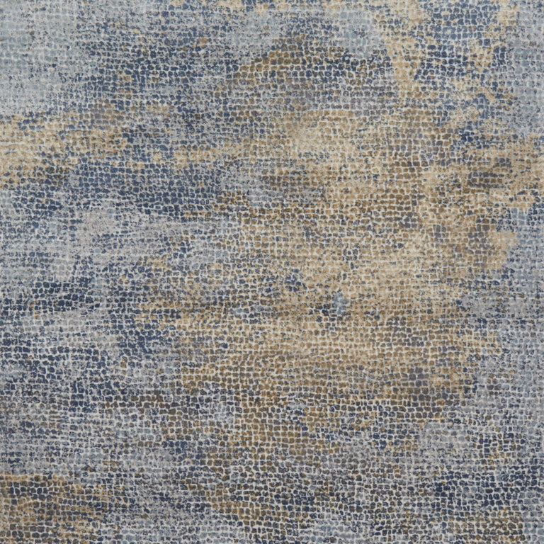 Loloi Rugs Patina Collection Rug in Ocean, Gold - 7'10" x 10'10"