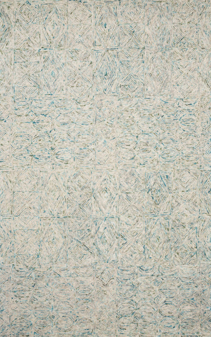 Loloi Rugs Peregrine Collection Rug in Aqua - 7'9" x 9'9"