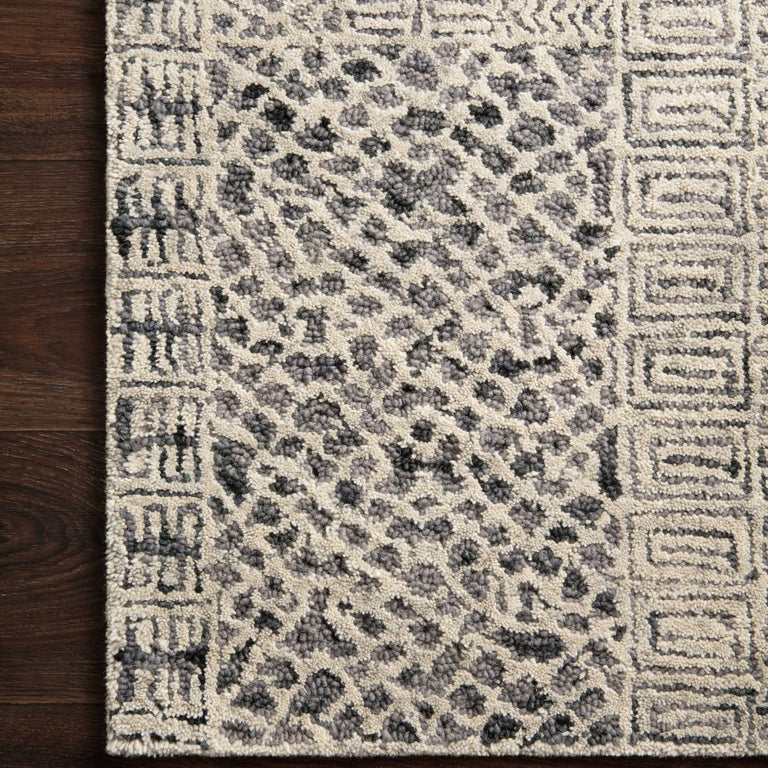 Loloi Rugs Peregrine Collection Rug in Charcoal - 7'9" x 9'9"